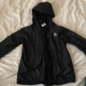 Adidas wind breaker/ rain jacket for toddlers size 6
